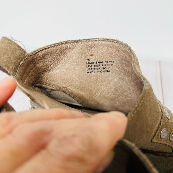 Mia Limited Edition Marrshal Gold Silver Star Embellished Suede Leather Ankle Bo - Picture 8 of 14